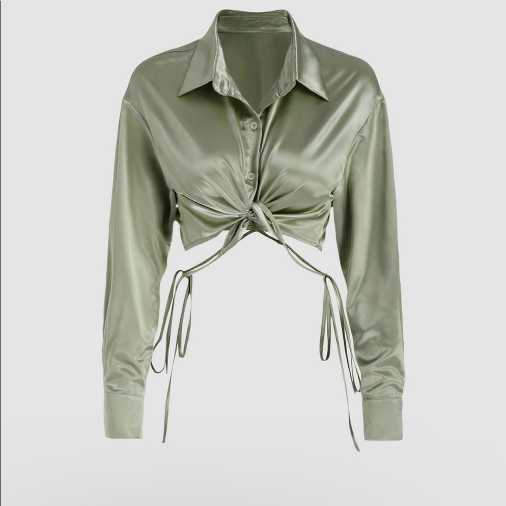 Tie Waist Blouse Top